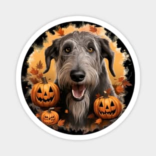 Irish Wolfhound Halloween Magnet